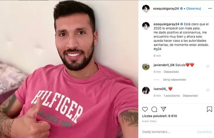 Argentinalı futbolçu koronavirusa yoluxdu - FOTO